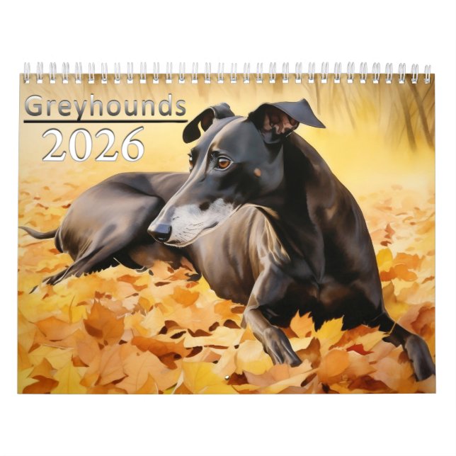 Calendrier Lévriers 2026  (Protection)