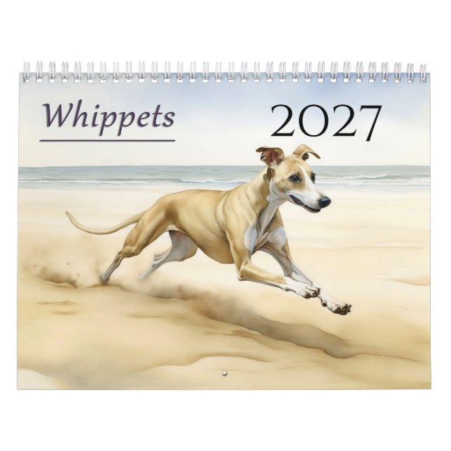 Calendrier Lévriers Whippet 2027  (Protection)