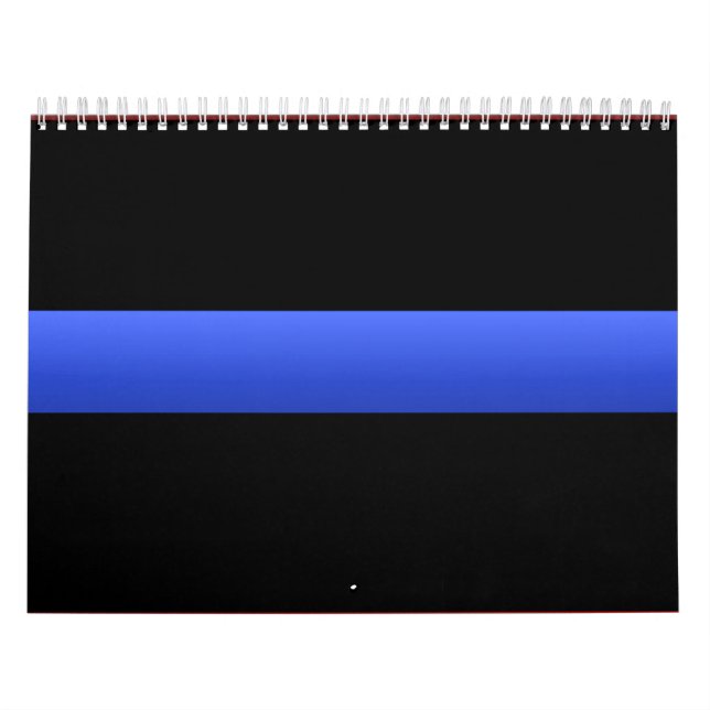 Calendrier Ligne bleue mince de la police (Protection)