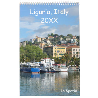Calendrier Ligurie 12 mois, Italie