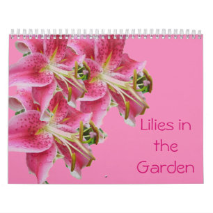 Calendrier - Lilies dans le jardin
