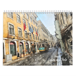 Calendrier Lisbonne et Porto Portugal