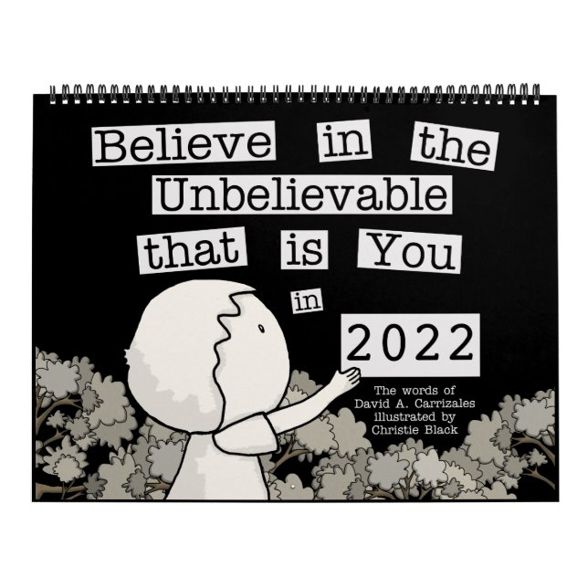 Calendrier Little Boy Arranges Words 2022 (Large) Calendar (Protection)