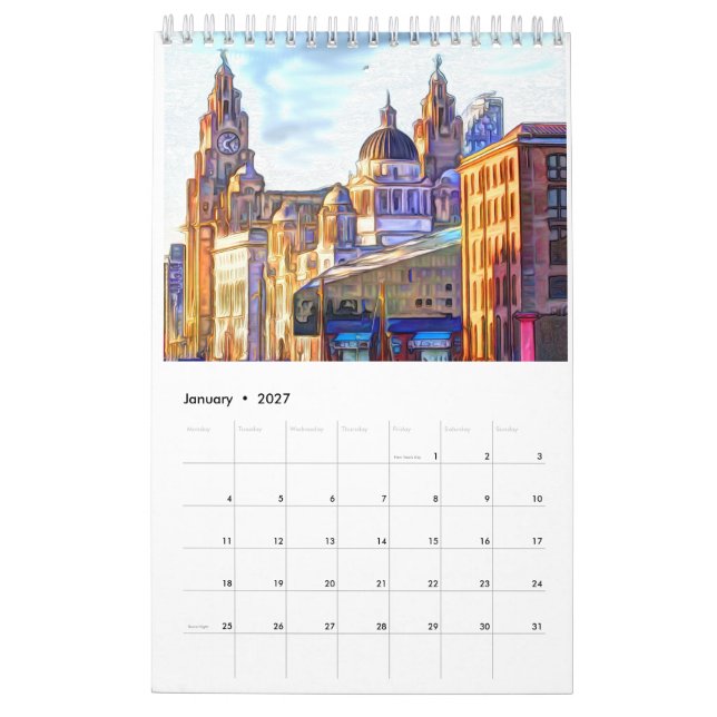 Calendrier Liverpool 2023 (Jan 2027)