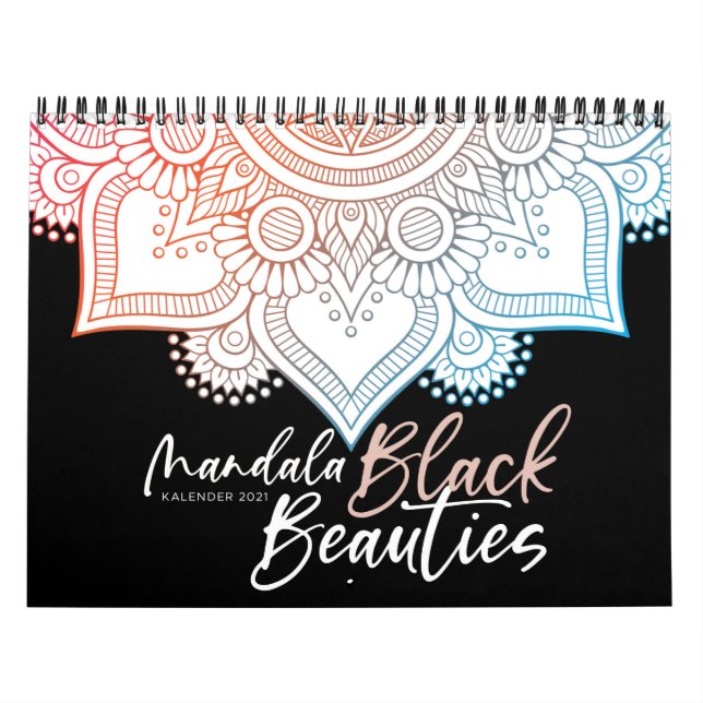Calendrier Livre blanc de Mandala pour adultes (Protection)