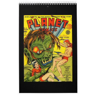 Calendrier Livre de 14 affiches de couverture de bande dessin