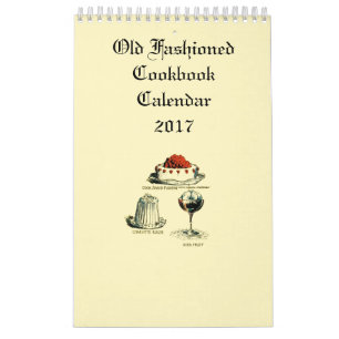 Calendrier Livre de cuisine démodé