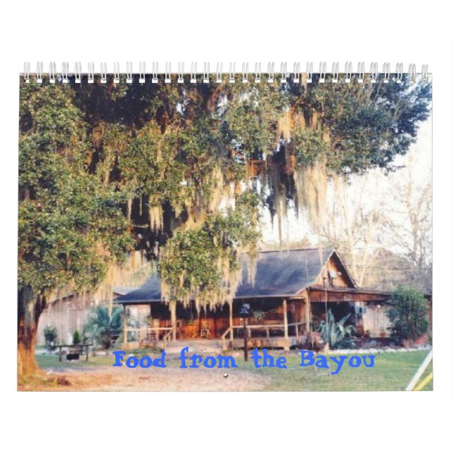 Calendrier Livre de cuisinier de recettes de Cajun (Protection)