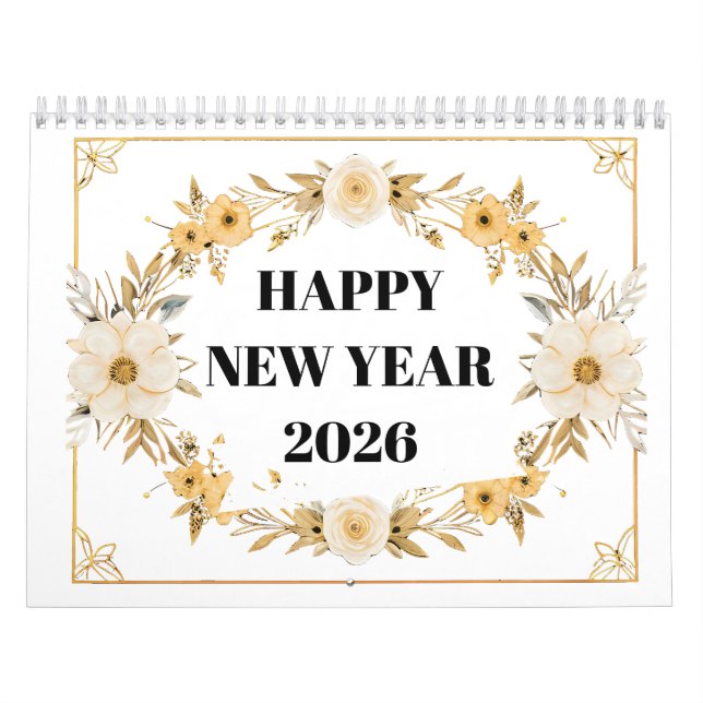Calendrier Livre de Fleurs à Colorier 2026 (Protection)
