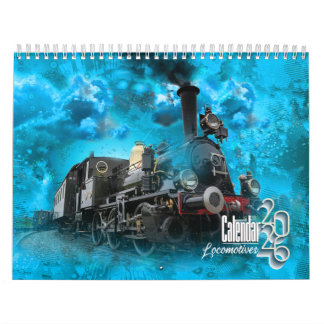 Calendrier Locomotives à vapeur vintage