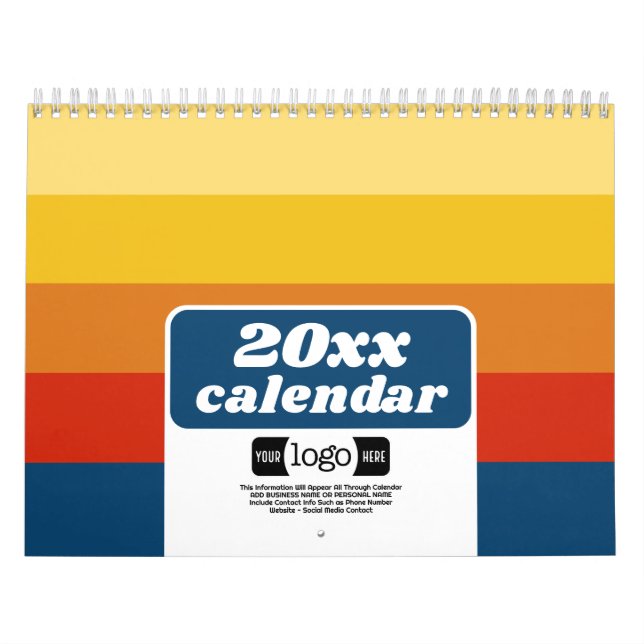 Calendrier Logo 2024 - Cadeau d'entreprise - Motifs intéressa (Protection)