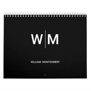 Calendrier Logo de marque noire Entreprise