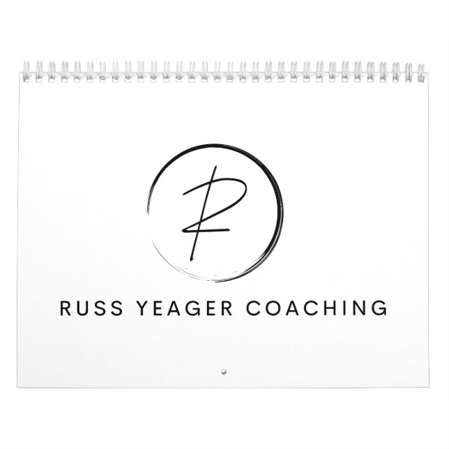 Calendrier Logo de signature de coaching de Russ Yeager (Protection)
