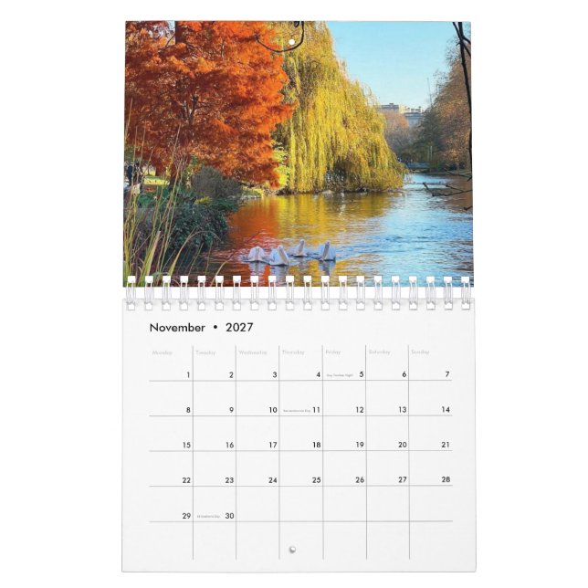 Calendrier London Park Wildlife Tranquility (Nov 2027)