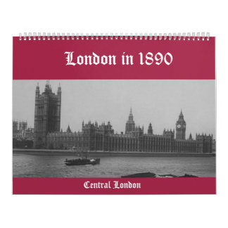 Calendrier Londres 1890