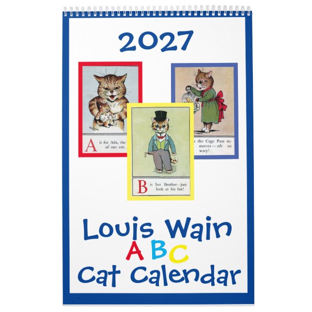 Calendrier Louis Wain ABC Chats (Protection)