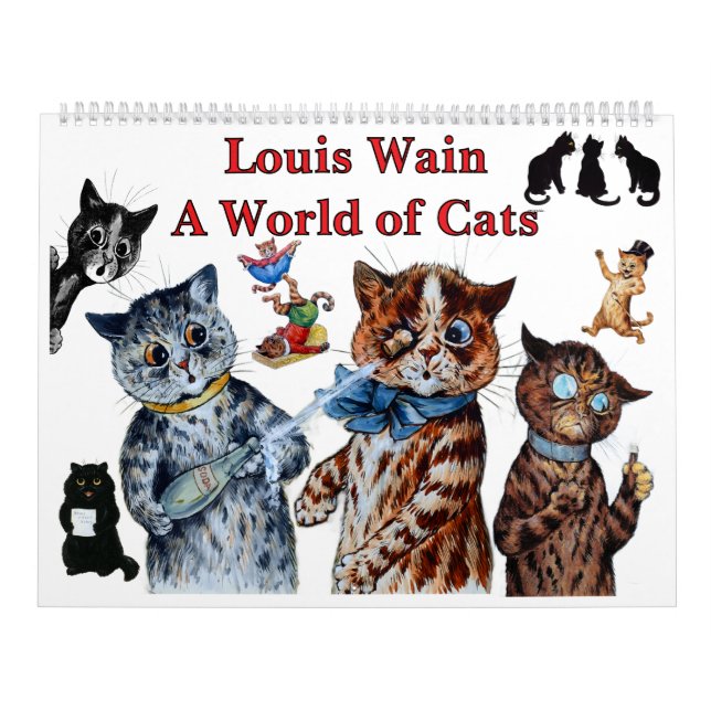Calendrier Louis Wain - Un monde de chats (Protection)
