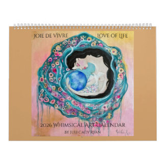 Calendrier Love of Life 2026 Whimsical Art