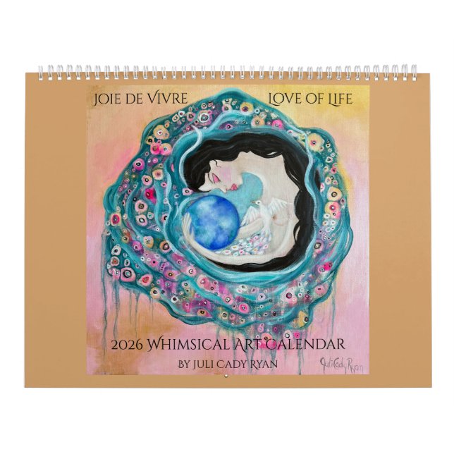 Calendrier Love of Life 2026 Whimsical Art (Protection)