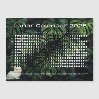 Calendrier Lunaire 2026 Phases de Lune Monstera ch