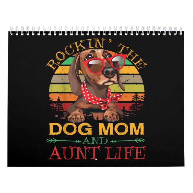 Calendrier Lunettes Dachshund Rockin Chien Maman Cadeau Pour  (Protection)