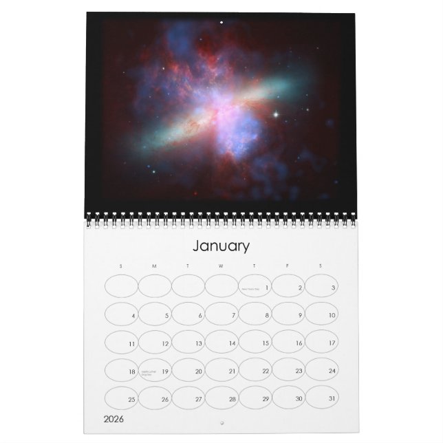 Calendrier L'univers (Jan 2026)