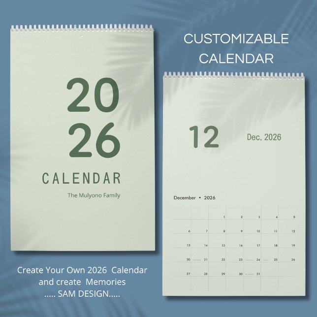Calendrier Luxe Simple (Créateur téléchargé)