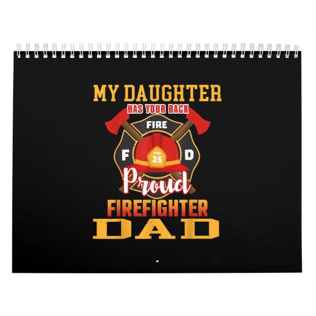 Calendrier Ma Fille A Ton Dos Fier Pompier Papa (Protection)