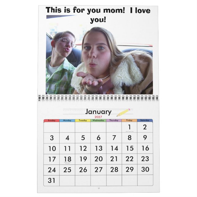 Calendrier Ma maman est la plus grande ! ! ! ! ! (Jan 2027)