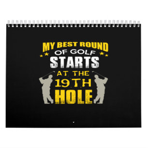 Calendrier ma meilleure partie de golf commence au 19ème trou