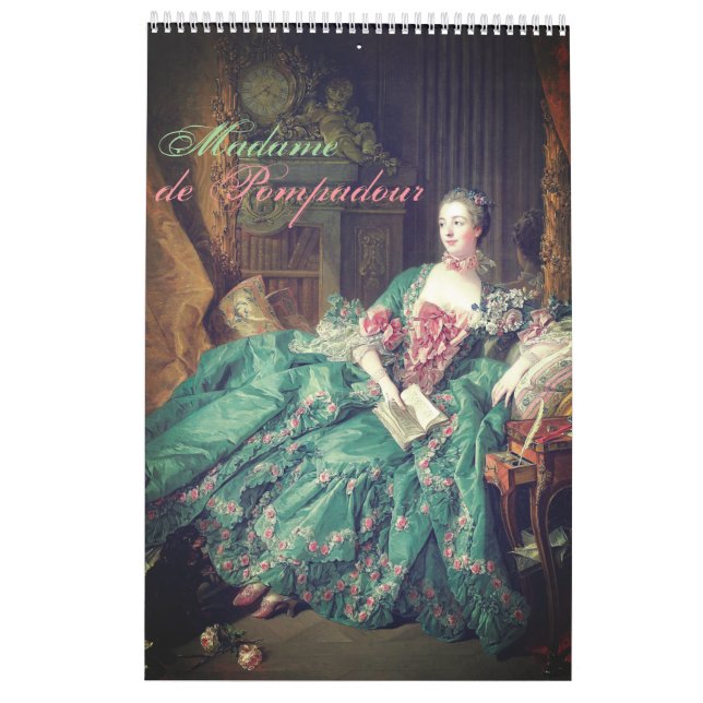 Calendrier Madame de Pompadour - Jeanne Antoinette Poisson (Dos)