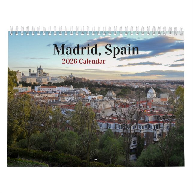 Calendrier Madrid Espagne 2026 (Protection)