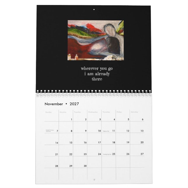 Calendrier magique avec Chanson de Lune Sacrée (Nov 2027)