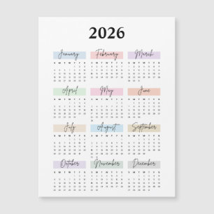 calendrier magnétique 2026