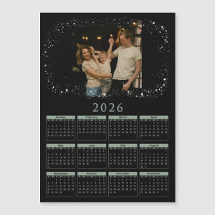 calendrier magnétique 2026 avec photos de famille