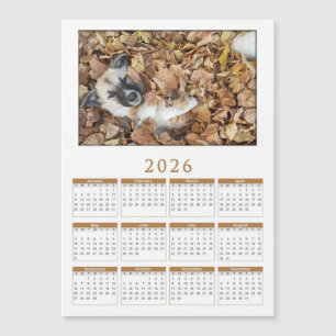 calendrier magnétique 2026 avec Vos animaux