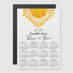 Calendrier magnétique 2026 Mélange Sun Inspiring