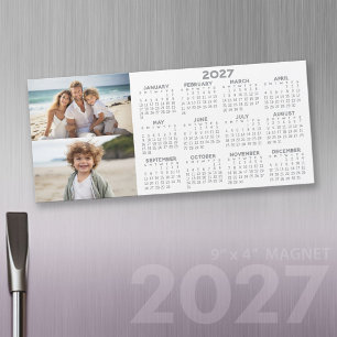 Calendrier magnétique 2027 avec 2 collages de phot