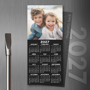 Calendrier magnétique 2027 avec collage de photos