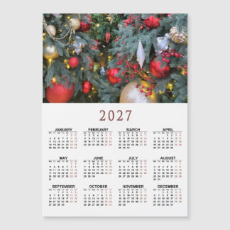 Calendrier magnétique 2027 avec votre photo de Noë