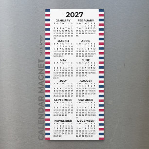 Calendrier Magnétique Américain Minimaliste Simple