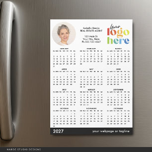 Calendrier magnétique de base moderne photo logo 2