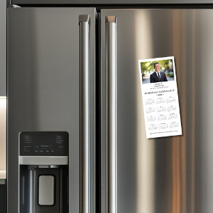 Calendrier magnétique de l'entreprise 2025 — Blanc