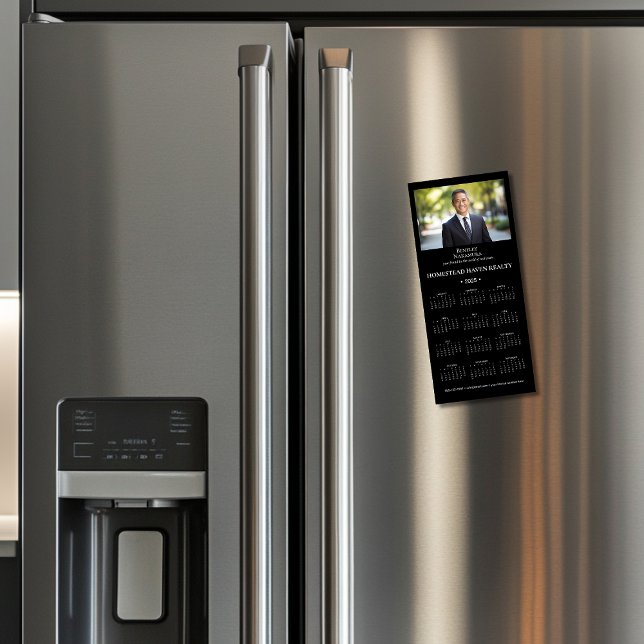 Calendrier magnétique de l'entreprise 2025 — Noir  (Créateur téléchargé)