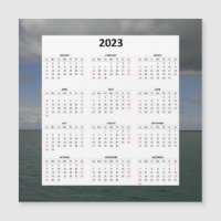 Calendrier magnétique de l'océan Atlantique 2023