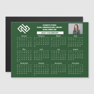 Calendrier Magnétique Entreprise Verte 2027 Person