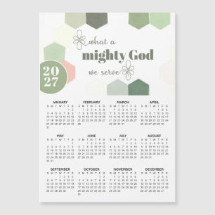 Calendrier magnétique géométrique 2027 Quel Dieu p