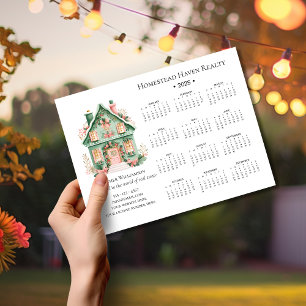 Calendrier magnétique immobilier 2025 de charme