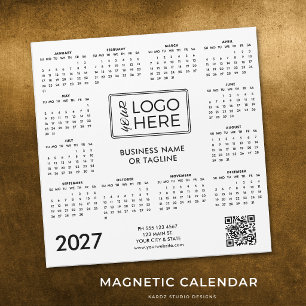 Calendrier Magnétique Logo d'Entreprise 2027
