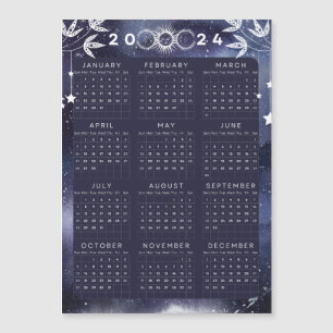 Calendrier magnétique minimal 2024